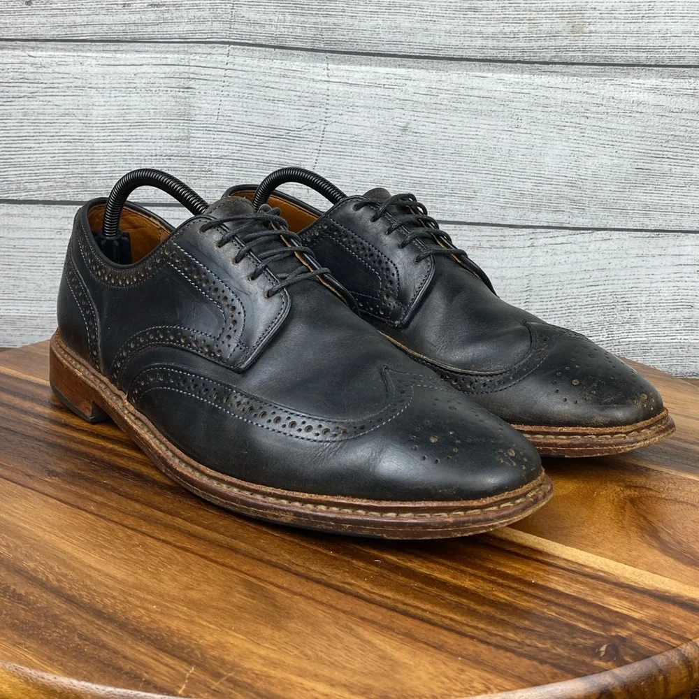 Allen Edmonds Alumnus Wingtip Oxford Black Leather Men’s Shoe Size 10